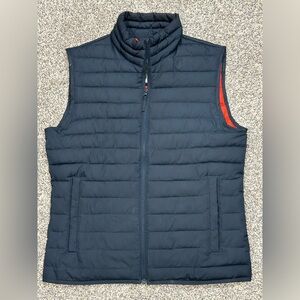 GAP Dark Navy & Orange Puffer Vest - size S
